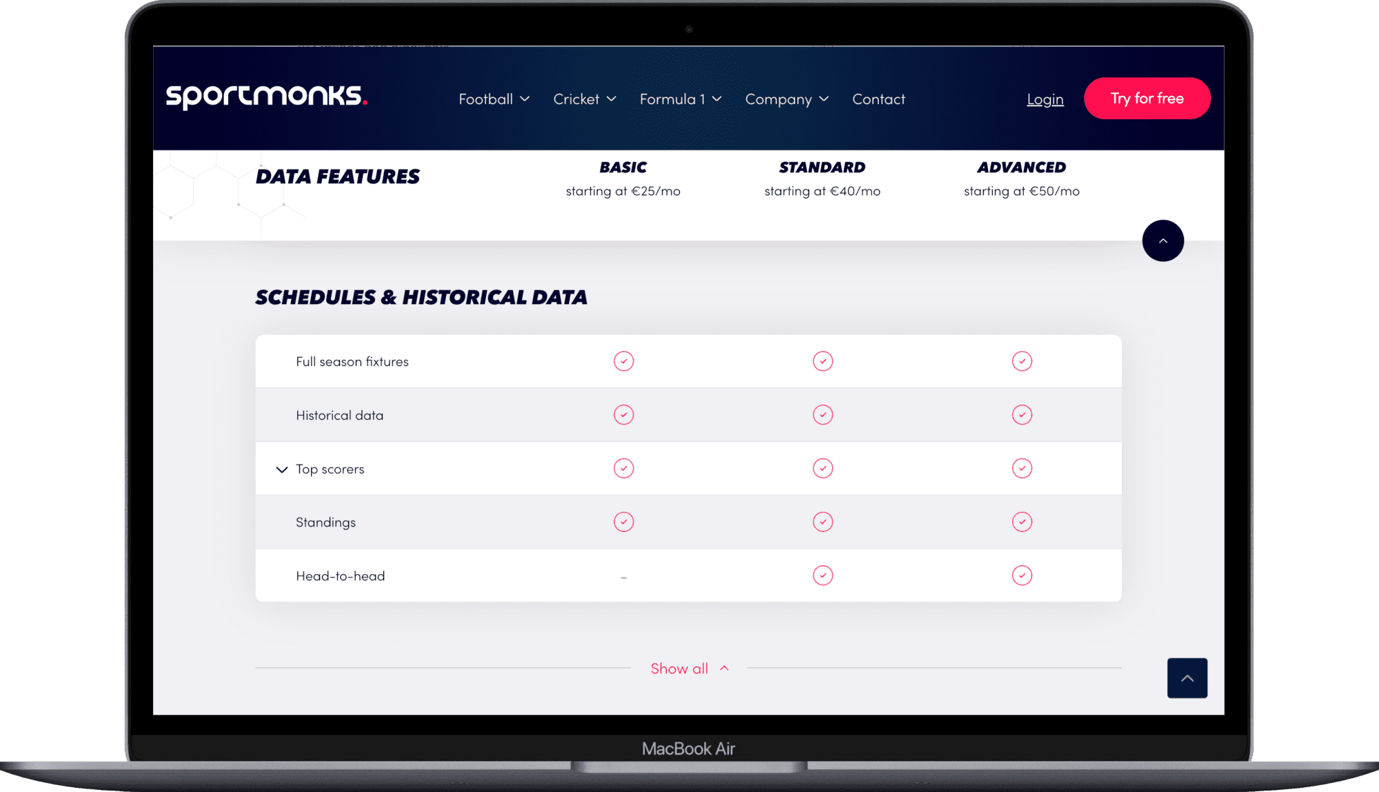 Score our Conference League top scorers Sportmonks APIs