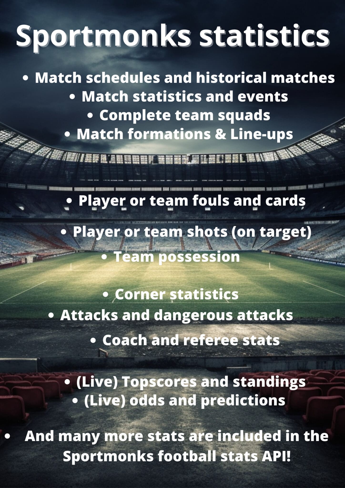 Football stats API Sportmonks