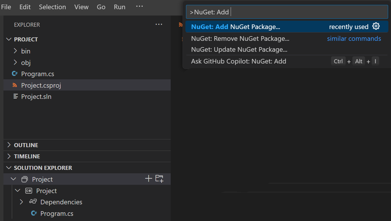 nuget-command-addpackage