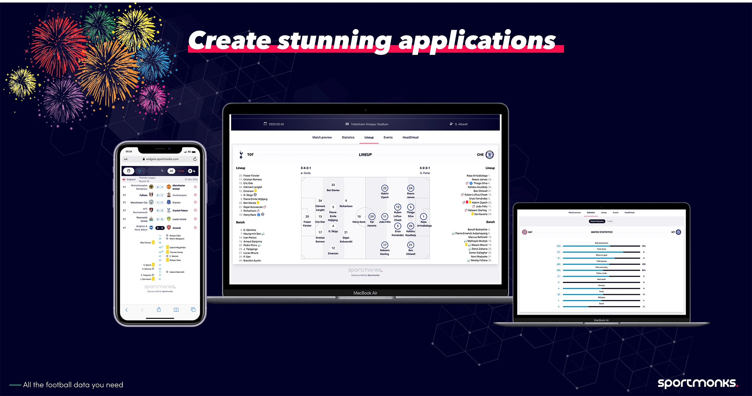 Create stunning applications