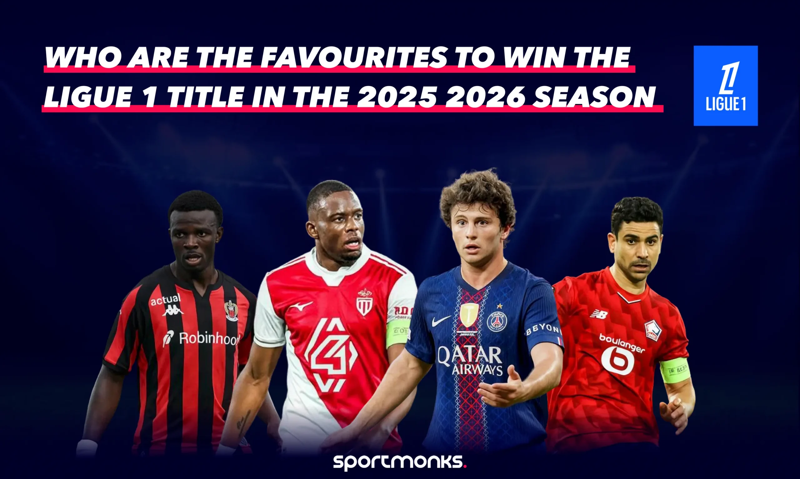 Who are the favourites to win the Ligue 1 title in the 2026/2027 season