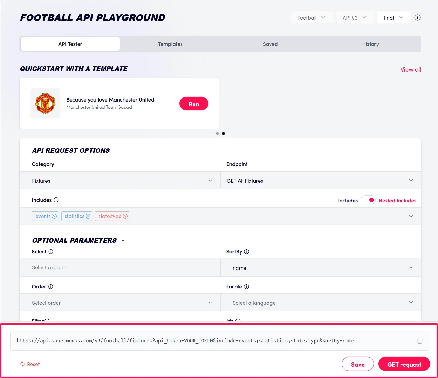 Sportmonks-playground-api-endpoint-url
