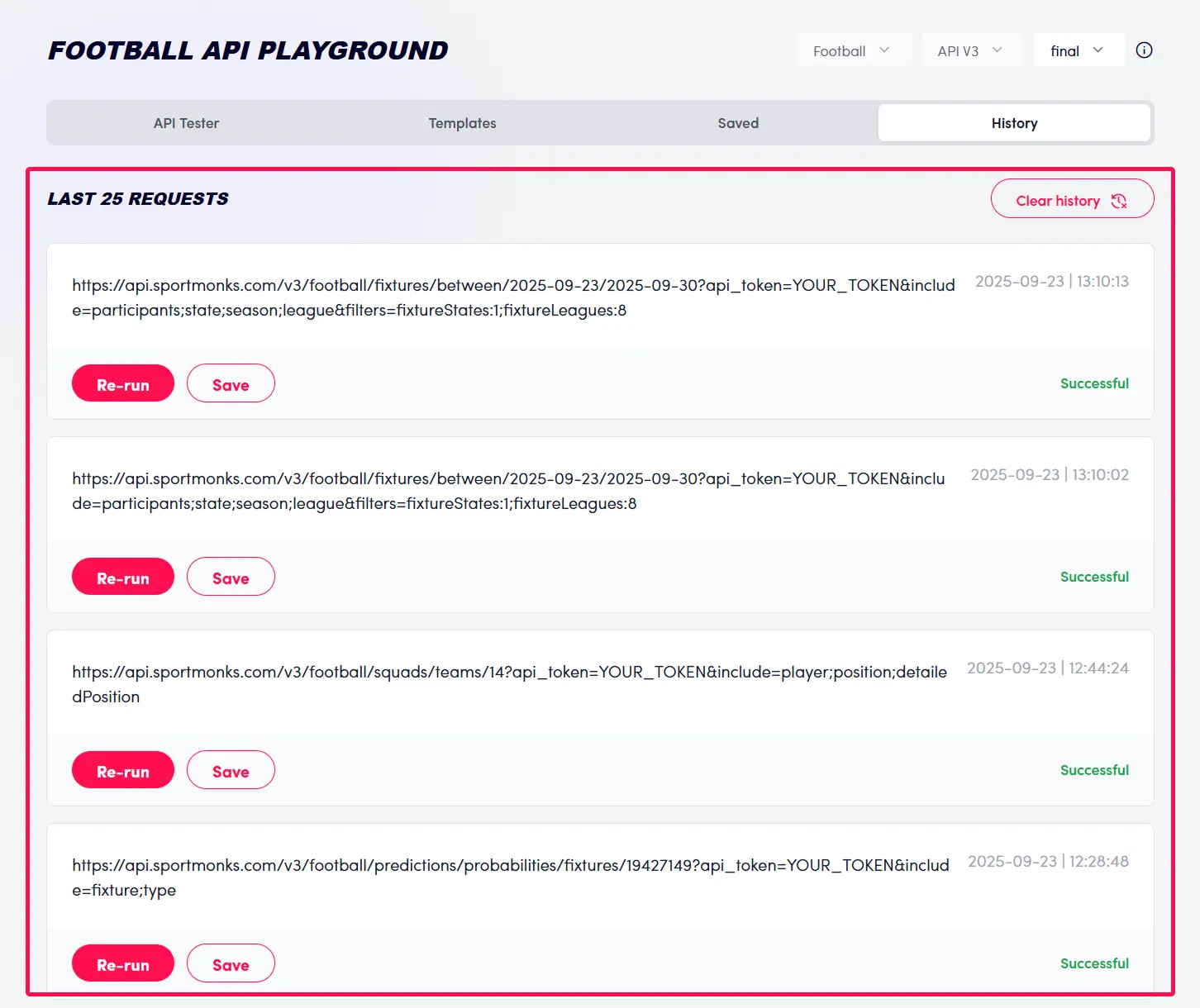 Sportmonks-playground-api-history