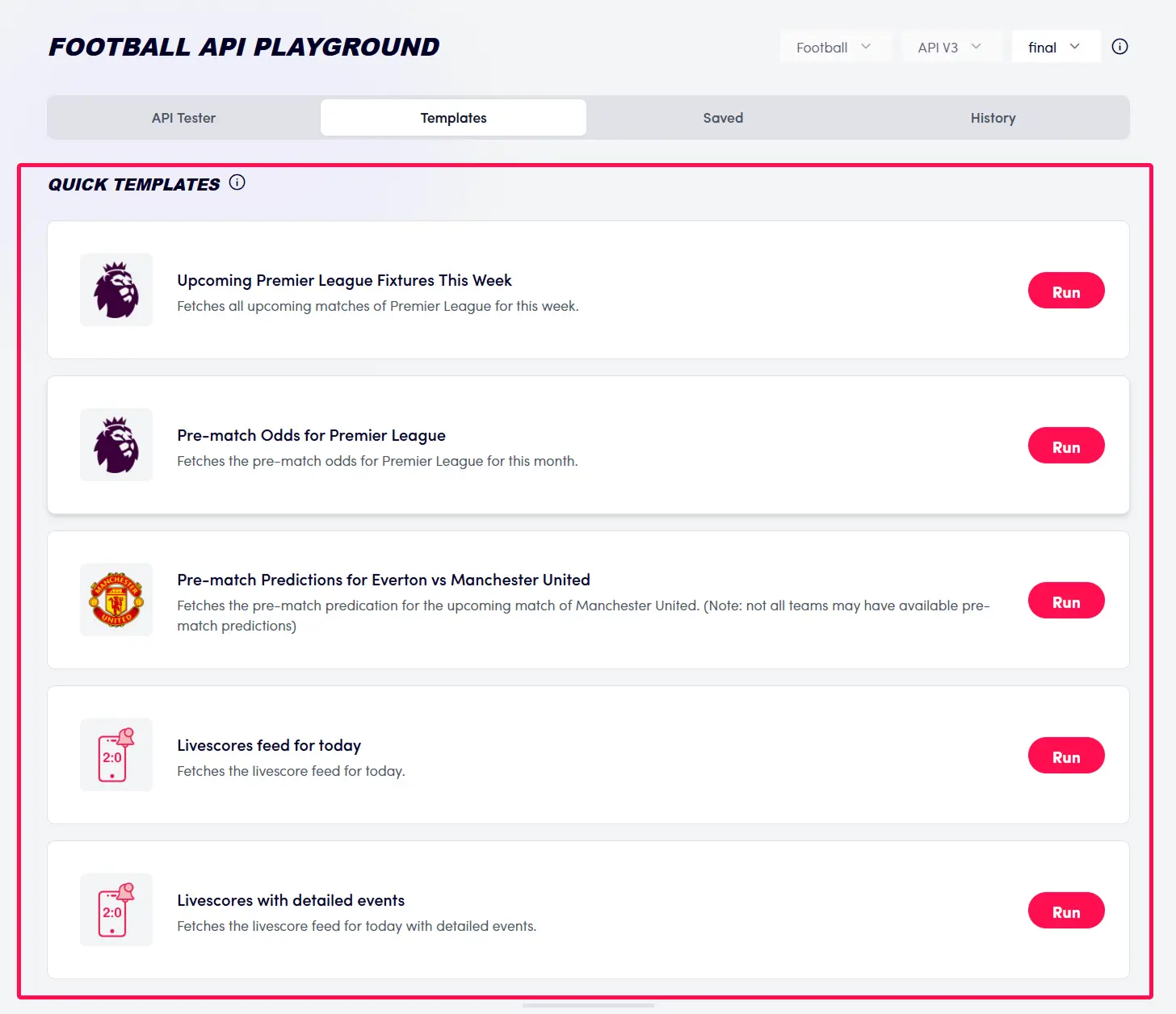 Sportmonks-playground-api-templates