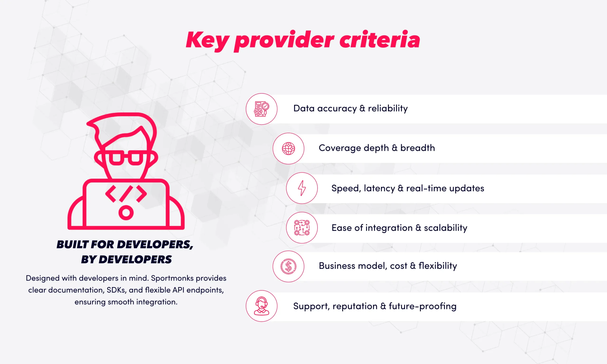 key provider criteria