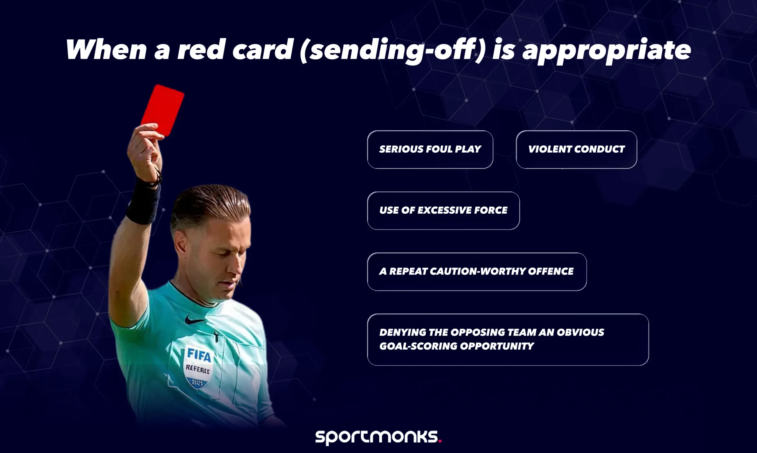 When a red card is appropriate